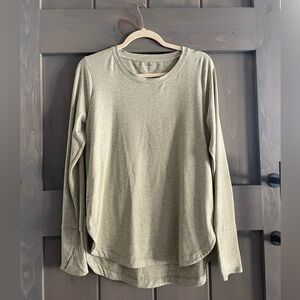 Athleta Heather Green Long Sleeve Top